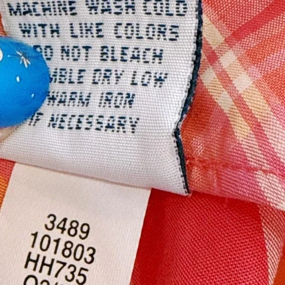 Vintage Y2K 2000s pink plaid dress with tie up straps - Picture 5 of 6